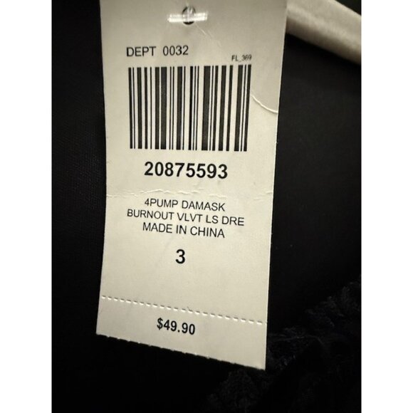 Hot Topic Social Collision Cosmic Aura Pumpkin Whimsygoth Dress 3 3X Damask Velv - Picture 5 of 14